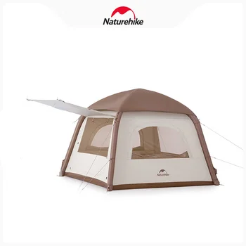 Naturehike Ango Air Външна Надуваема палатка с крем със Сребърно покритие Преносими Къмпинг Сгъваема Палатка Голямо пространство Паркова Семейна Палатка