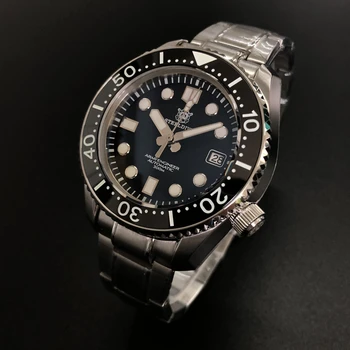 STEELDIVE мъжки автоматичен часовник спортен часовник за гмуркане за мъже 300 м водоустойчива механичен часовник на китката C3 светещи часовници с керамично безелем