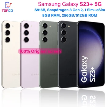 Samsung Galaxy S23 + 5G S916B 256 GB / 512 GB Оригинален Мобилен телефон 6,6 