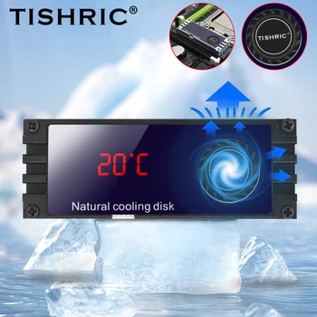 TISHRIC SSD M2 Радиатор M. 2 За охлаждане на твърдия Диск Радиатор С Термоподушкой Дисплей на температурата Вентилатор за Охлаждане, За да M2 2280 22110 SSD