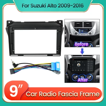 TomoStrong за Suzuki Alto 2009-2016 Рамка на панела на таблото на радиото в колата на захранващия Кабел CANBUS Видеокабель