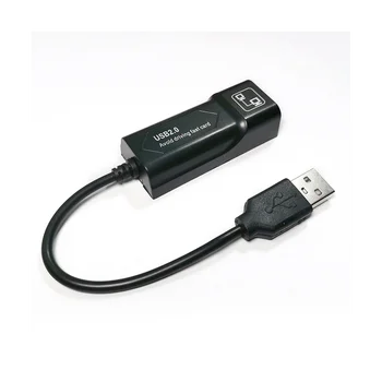 USB 2.0 към RJ45 10/100 Mbps с USB Ethernet adapter Мрежова Карта LAN USB Мрежов Адаптер, Lan RJ45 Карта за PC, Лаптоп 0