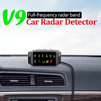 V9 Англо-Руската версия Автомобилен Радар Детектор за Контрол на скоростта Гласово предупреждение Предупреждение