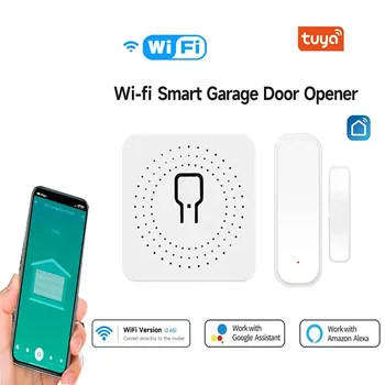 Wi-Fi превключвател на Hristo, интелигентен контролер за отваряне на гаражни врати, модул на един умен дом, приложение Smart Life, дистанционно управление Поддържа Алекса Google Home