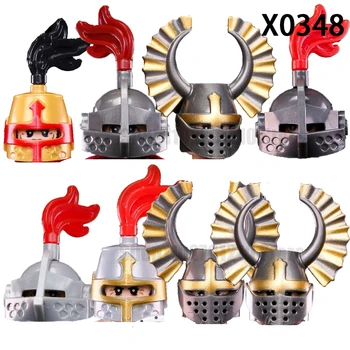 X0348 градивните елементи на Средновековна война Римски войник Рицар на Храма на Златния Рицар Фигурки, Коледни Играчки за Деца