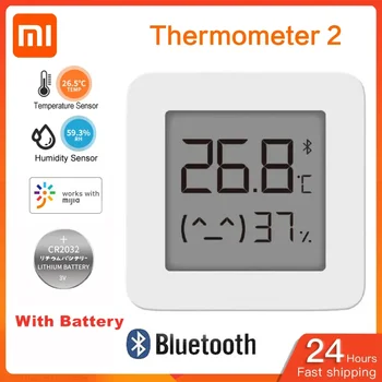 Xiaomi Mijia Bluetooth Термометър, Влагомер 2 Безжичен Интелигентен Сензор за Температура И Влажност В помещението Монитор Mi APP Smart Home