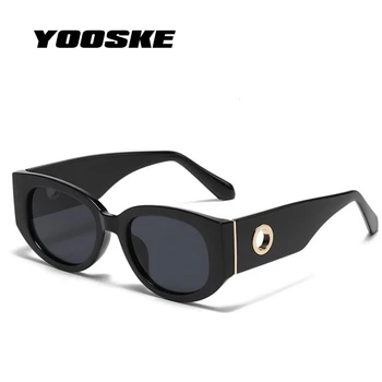 YOOSKE Реколта Овални Слънчеви очила Дамски Бежови Дамски Слънчеви очила Ретро Маркови Дизайнерски Очила за пътуване UV400