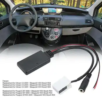 Авто Безжичен модул Bluetooth5.0, Черен Микрофон, високоговорител, Замяна за Citroen C2 C4 C5 C6 C8