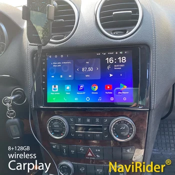 Авто Радио-2 Din Android 13 Мултимедиен Плейър Със Сензорен Екран За Mercedes Benz ML GL ML500 X164 GPS Стерео Carplay Главното Устройство