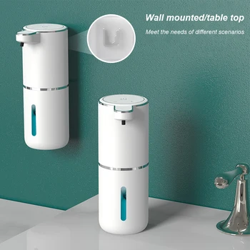 Автоматична помпа за сапун на вашия плот обем 380 мл, Водоустойчив опаковка течност с инфрачервен сензор и 4 нива на настройка за кухня в банята