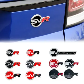 Автомобилен Стайлинг 3D Метална Емблема с буквата SVR, Етикет в предната решетка, Иконата За аксесоари Range Rover Velar Sport, Discovery 0