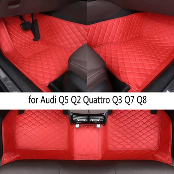 Автомобилни Постелки CRLCRT за Audi Q5 Q2 Quattro Q3 Q7 Q8 SQ5 A1 A2 A3 A4 A5 A6 A7 A8 Автоаксесоари Детайли на интериора