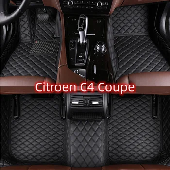 Автомобилни постелки по поръчка за Citroen C4 Coupe 2006-2011 година на издаване Детайли на интериора автоаксесоари килим