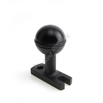 Адаптер с изходно ниво на топката се определя в тава с дръжка за гмуркане, корпус за подводна фотография и фенерче-машина 0