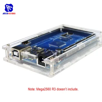 Акрилен прозрачен твърд калъф за Arduino R3 MEGA 2560 R3 Защитен калъф