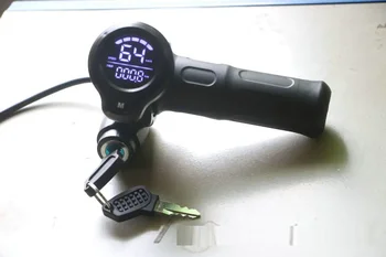 Аксесоари за Електрически превозни средства за Завъртане на Дроссельная Клапата Със Заключване И Дисплей Мощност/Скорост/Пробег + Ключ за Регулиране на Напрежението скутер САМ PART