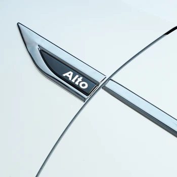 Аксесоари за емблема на автомобил 2 бр./компл. За Suzuki ALTO Метален стикер на крило на колата Модификация външни декоративни стикери