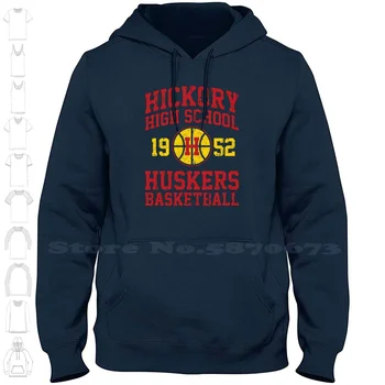 Баскетбол Hickory High School Huskers (Опция) Качулки Hoody за мъже и жени на Филма Денис Хоппера Джин Хэкман Читвуд