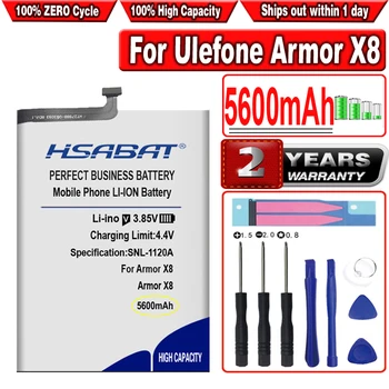 Батерия HSABAT 5600mAh за Ulefone Armor X8 5,7 инча MT6762V/WD