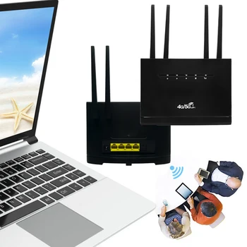 Безжичен Модем Поддържа 32 Потребителя 4G CPE Рутер 4G WIFI Рутер rj-45 WAN LAN със Слот за СИМ-карта 4 Антени Точка за Достъп за Дома/Офиса