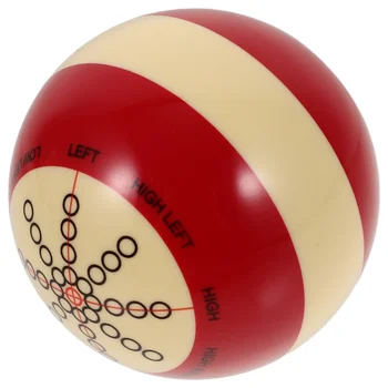 Билярдна тренировъчен с топката-бияч червена точка, кристални топки, снукър, билярд, с бяла глава, синтетична смола за басейн