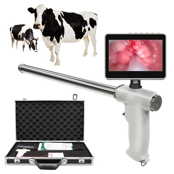 Визуален ендоскоп за крави, инструменти за научни изследвания на спермата на млечни крави, ветеринарен разплод, свиня майка, устройство за изкуствено осеменяване на крави