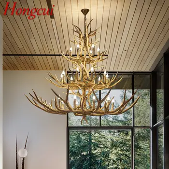 Висящи лампи Hongcui Modern Antler Креативната Led полилей за вашия интериор, дневна и трапезария