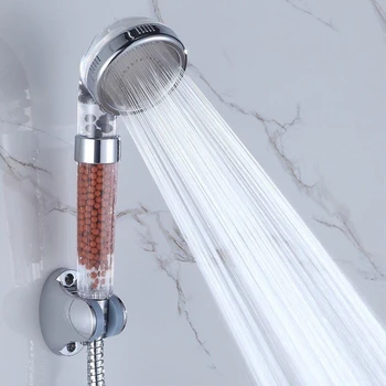 Водосберегающая накрайник за душ с високо налягане, Водосберегающий Йонен филтър за душ, Филтър Каменен Поток, Накрайник за душ, Инструмент за баня