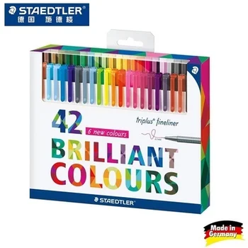 Германия Staedtler 334 15 36 4250 Цветна химикалка химикалка, цветен молив, Цветен ред, Графити, Влакнести дръжка, оцветени игли като писалки за чертане
