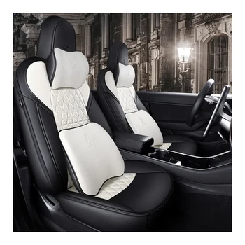 Гореща разпродажба 2023, Нов дизайн, Калъф за столче за кола, Евтина Висококачествени Възглавници за седалки на поръчка за Tesla Model X 3