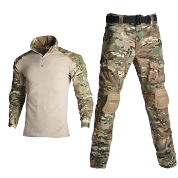 Градинска облекло за еърсофт оръжия и пейнтбола, униформи за стрелба с лък, Тактически камуфлажни ризи за разходки, Панталони-карго, лактите подложки, костюми
