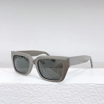 Дамски Слънчеви очила В Ацетатна Квадратна Рамка 0272SA Модни Пътни Мъжки слънчеви Очила Сив Черен Зелен Костенурки Черупката 5 Цвята Против UV400