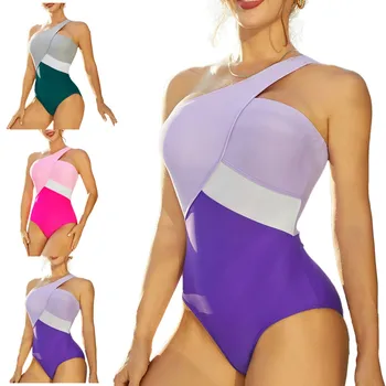 Дамски секси тела в контрастен цвят с едно рамо за почивка на плажа, мъжки пижамные шорти, червени бикини, бански-бикини, зимни панталони
