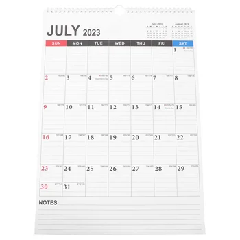 Дата на Домашния настолен календар Стенен календар Голям английски календар на 2023-2024 години за дома, училището, офиса, ученички на рецепция