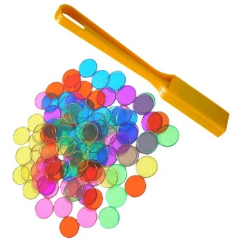 Детска математика Магнитен прът Учебни помагала Магнитна Пръчка Кръгли Чипове Преброяване Играчка Цветова Сортиране Играчка Развитие играчка