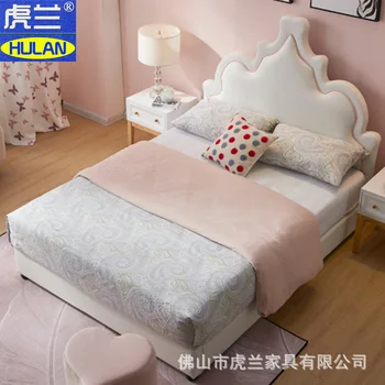 Детски мебели е лесна екстравагантен легло за момчета и момичета висококачествени мебели за детска стая 1,5 метра мека чанта гърлс bed gi