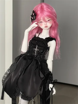 Дрехи, играчки BJD, комплект черни рокли 1/4 за момичета, аксесоари за кукли bjd, без кукли.