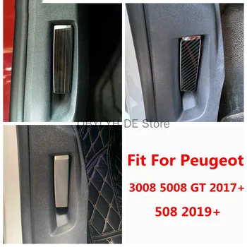 Дръжка смяна на предния капак на двигателя на колата от неръждаема Стомана, Етикети, Накладки за Peugeot 3008 5008 GT 2017 - 2023 / 508 2019-2023 Аксесоари