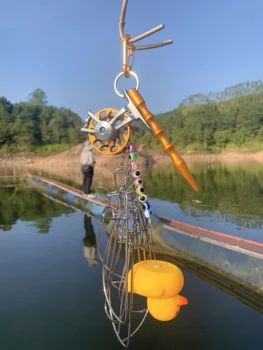 Дължината На Обтегач За Жива Риба Многофункционален Риболовен Замък От Неръждаема Стомана String Fish Hairtail Tool Belt Плаващ Риболовен Заключване За Жива Риба