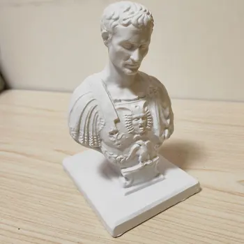 Държач за писалка със статуята на Юлий Цезар Творчески Тенис на писалка притежател Декоративен държач за писалка Органайзер Контейнер за моливи за офис бюрото 0