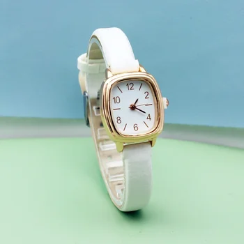 Елегантен кварцов часовник Прости дамски часовник С малък циферблат Ежедневни часовници за Подарък на Момичетата Дамски часовници Reloj Para Mujer 