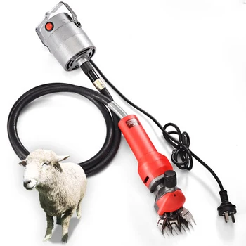 Електрическа машина за стригане на овце с 9-13 прави зъби, ножици за рязане козя кожа, вълна, машина за подстригване на козината 220 1000 W, Мини гъвкава пръчка
