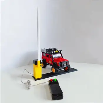 Електрически играчки подвижен стълб за врата с дистанционно управление, подвижен стълб за платен паркинг, детска играчка-пъзел 