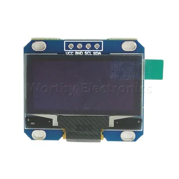 Електронен модул 1,3-инчов LCD дисплей със синьо-бял цвят I2C IC communication 12864 OLED display module 4 pin