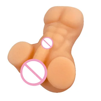 Елементи на мъжката мастурбация Инструменти за гей-секс Изкуствен пенис Имат котенце Реалистичен Вибратор Мъжки Торс на Кукла Играчка Стоки за възрастни Sexshop