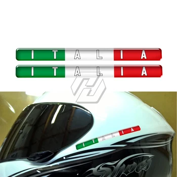 Етикети към резервоар на мотоциклет Флаг на Италия Етикети Italia Калъф за Aprilia RS4 RSV4 Ducati Monster Vespa за каска AGV