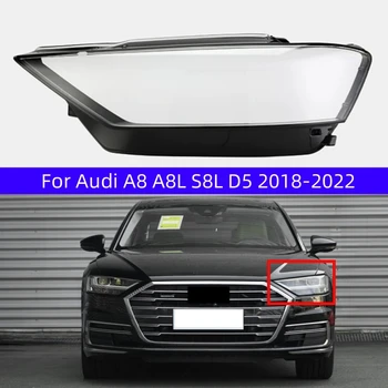За Audi A8L, A8 S8L D5 2018 2019 2020 2021 2022 Авто Притурка Замени Прозрачен Корпус Фенери PC За Лампа на Предните Светлини