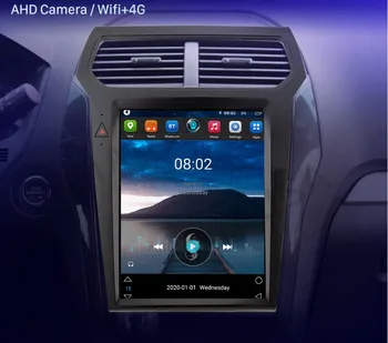 За Ford Explorer 2011-2019, автомобилното радио, стереонавигация, GPS, стереоплеер Carplay, Bluetooth DSP, 4G, WIFI
