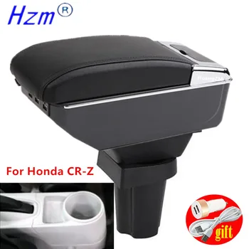 За Honda CR-Z CRZ Кутия за оръжие За Honda CR-Z CRZ кутия за съхранение на централната конзола Детайли на интериора аксесоари с led USB