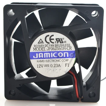 За Jamicon JF0625S1H-CR DC 12V 0.23 A 6 см 6025 60x60x25 мм Безшумен Вентилатор за охлаждане с променлива честота на въртене
